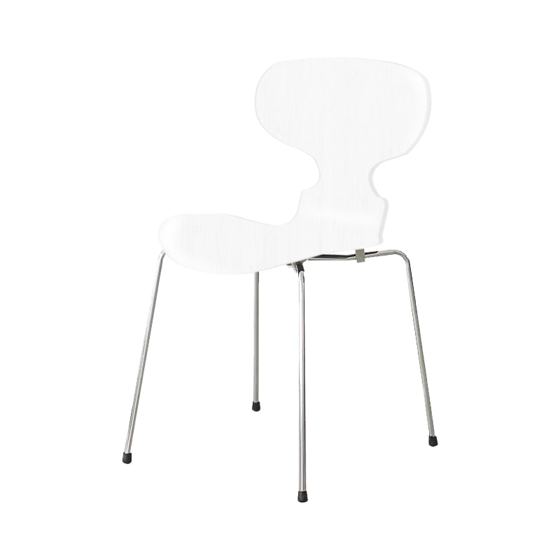 Stackable Armless Dining Chairs Contemporary Low Back Dining Side Chair