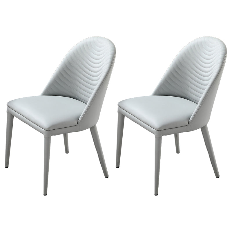 Upholstered Dining Side Chair Faux Leather Dining Accent Chair