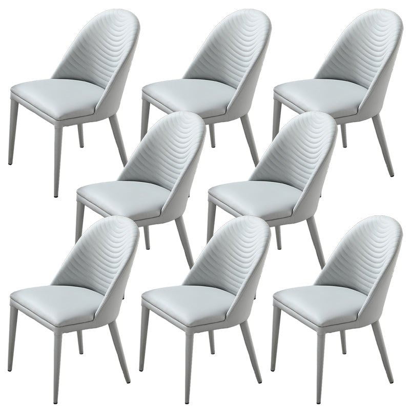 Upholstered Dining Side Chair Faux Leather Dining Accent Chair