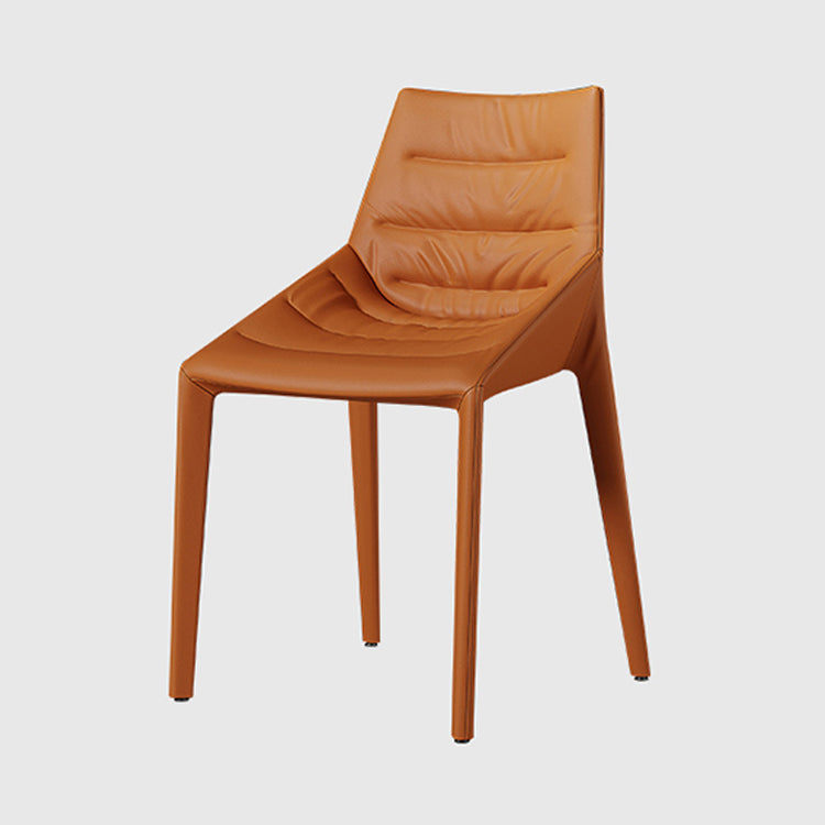 Faux Leather Side Chair Set Modern Upholstered Side Dining Chairs
