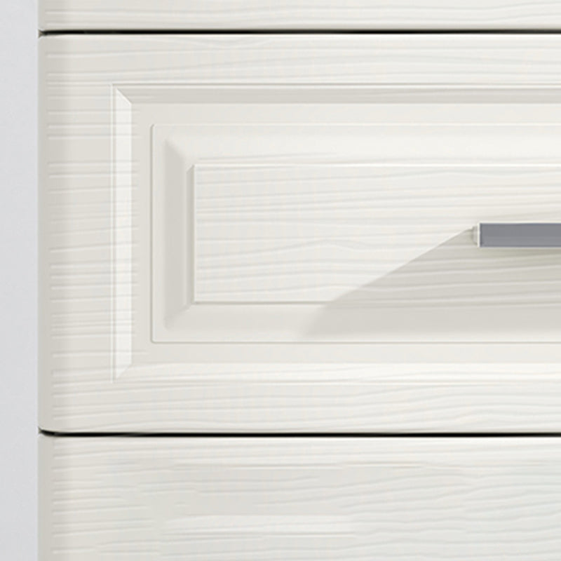 Contemporary Plastic Non-Hanging Armoire 1-Shelf Home Storage Cabinet