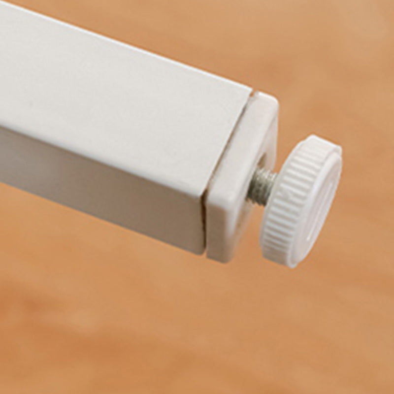 Matte Finish Cabinet with Garment Rod Contemporary Metal Storage Cabinet with Hinged Door