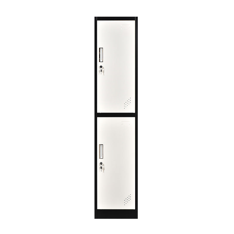 Contemporary Metal Wardrobe Cabinet With Lock Hinged Wardrobe Armoire