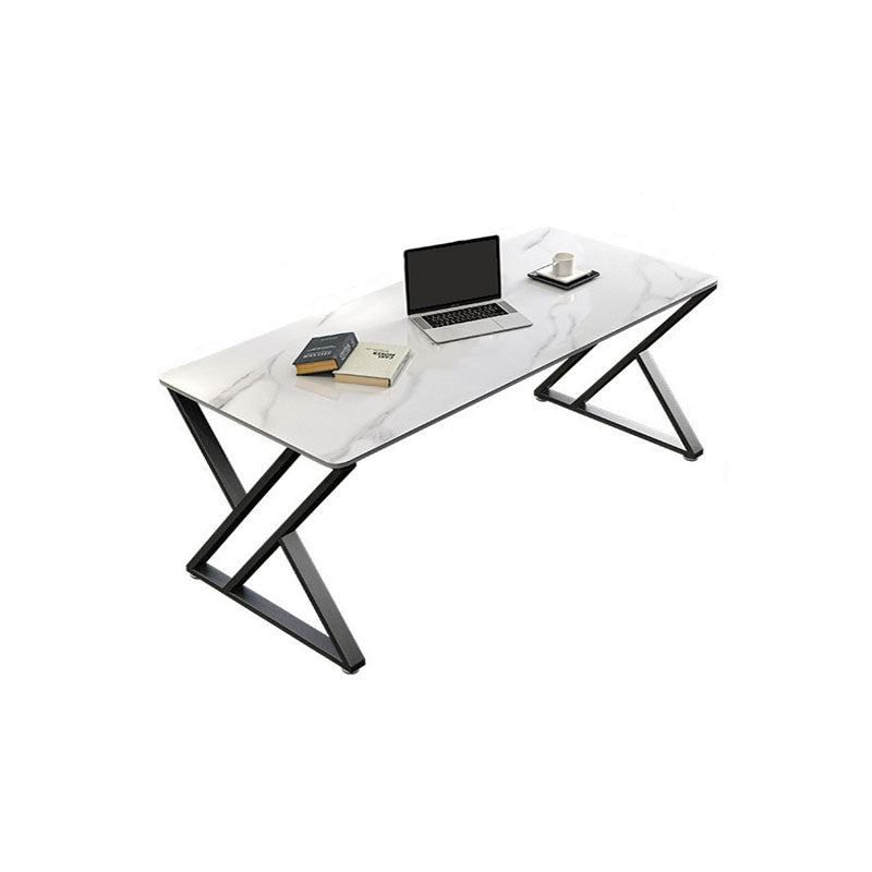 Simple Modern 30" H Desk Rectangular Sled Slate Desk for Home