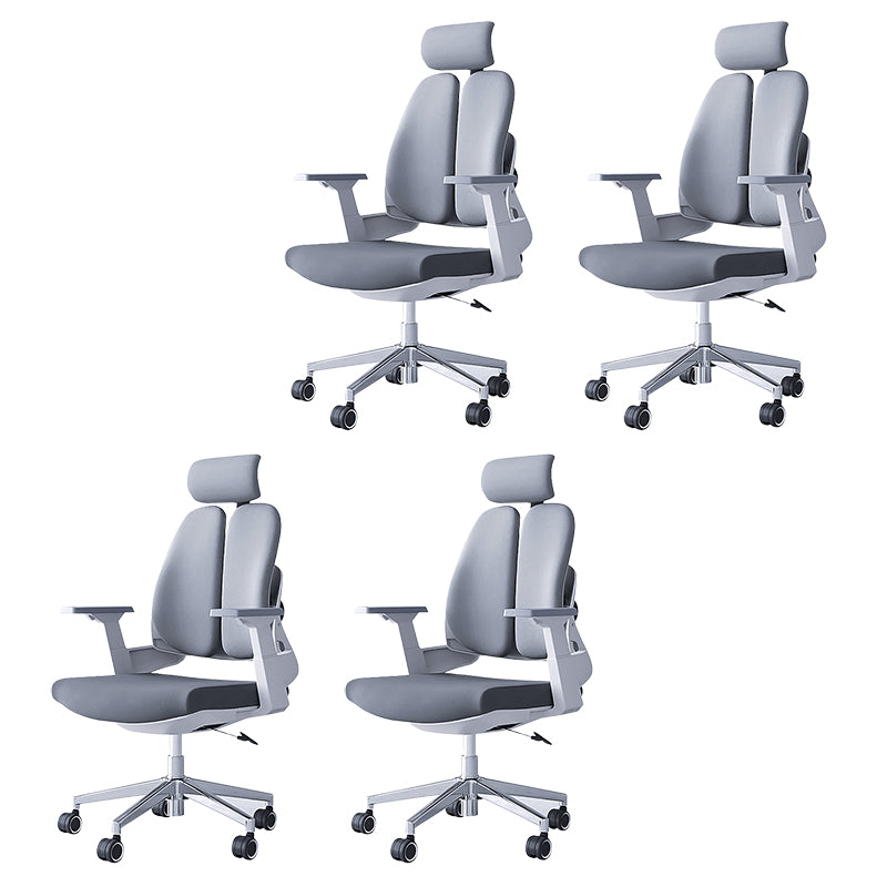 High Back Task Chair Mesh Adjustable Arm Office Chair with Headrest