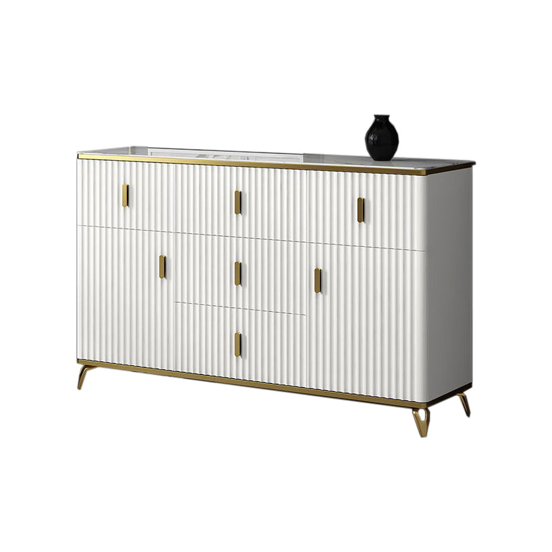 Classic Glam Matte Finish Combo Dresser Horizontal Bedroom Storage Chest