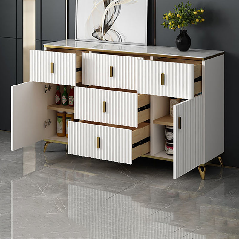 Classic Glam Matte Finish Combo Dresser Horizontal Bedroom Storage Chest