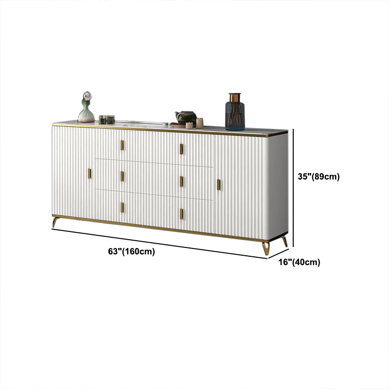 Classic Glam Matte Finish Combo Dresser Horizontal Bedroom Storage Chest