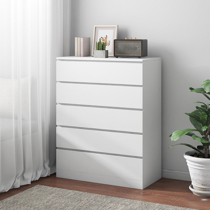 Contemporary Matte Finish Dresser Bedroom Wood Storage Chest