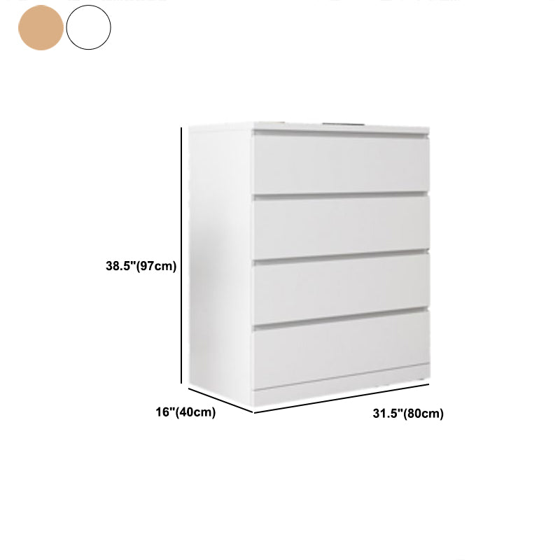 Contemporary Chest Wood Vertical Chest with Drawers for Home/Office