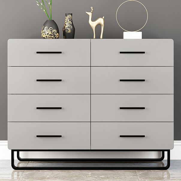 Contemporary Vertical Chest Wood Chest with Drawers for Bedroom