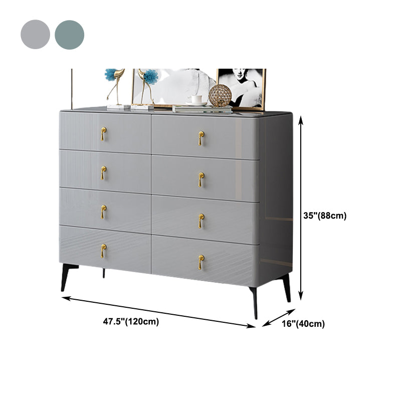 Contemporary Vertical Chest Wood Chest with Drawers for Bedroom