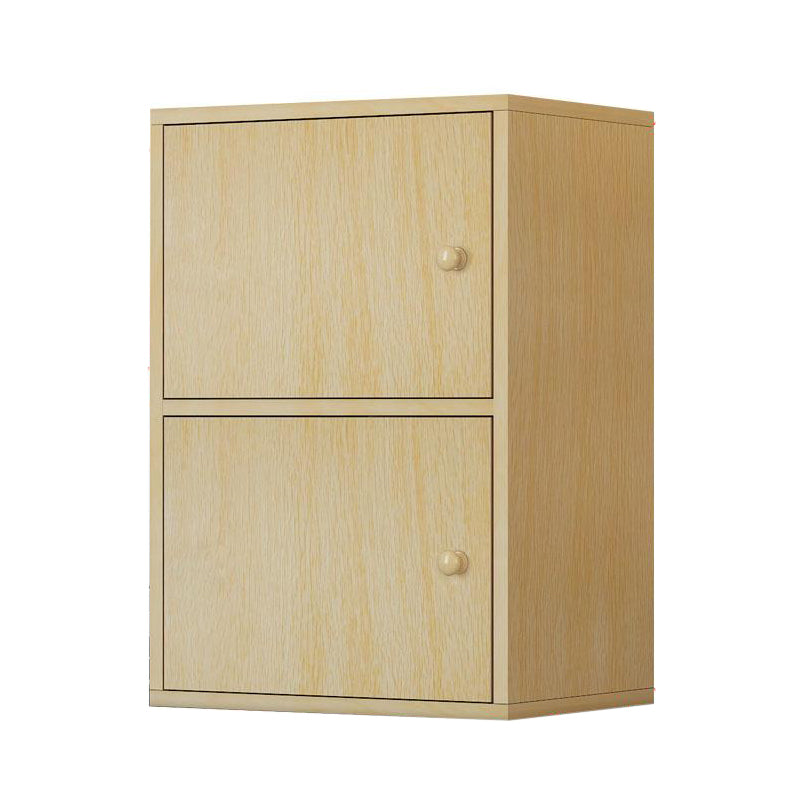 Modem Bookcase Engineered Wood Standard Bookshelf with Doors