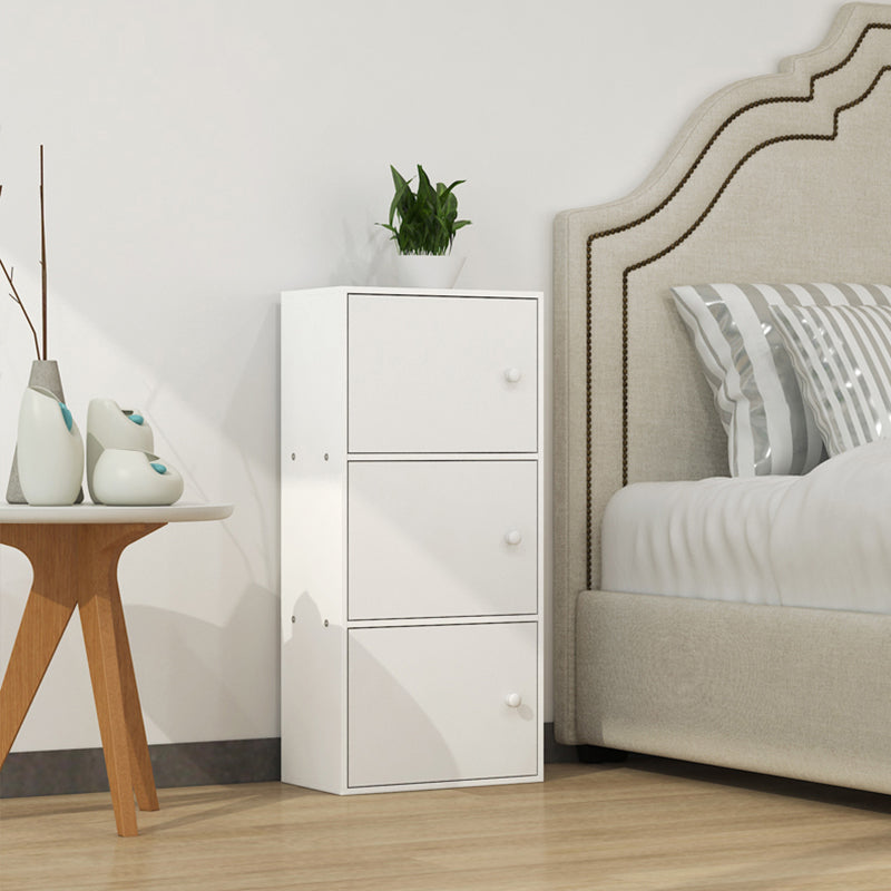 Modem Bookcase Engineered Wood Standard Bookshelf with Doors