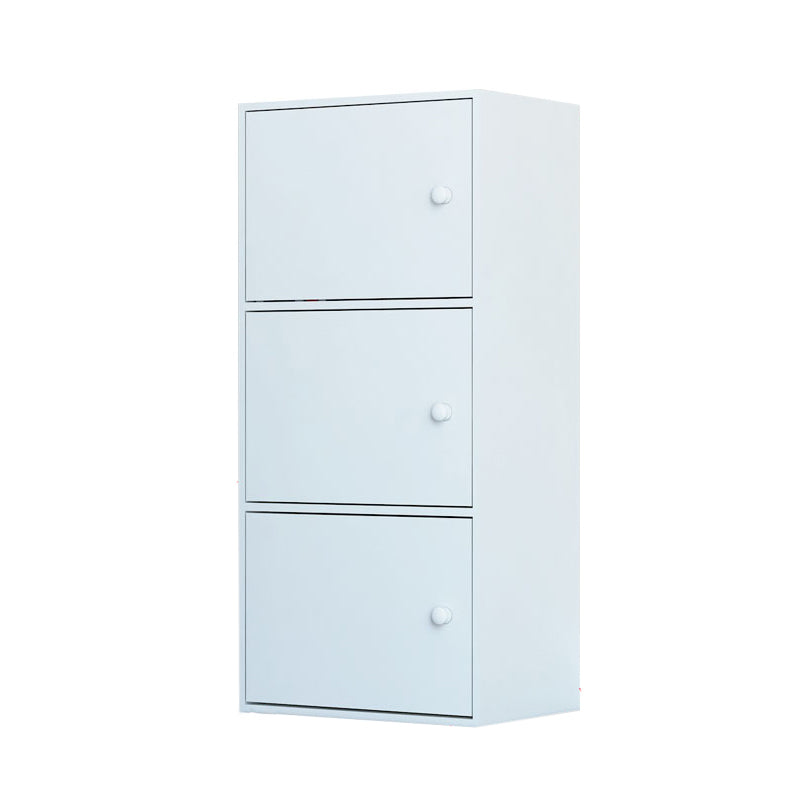 Modem Bookcase Engineered Wood Standard Bookshelf with Doors