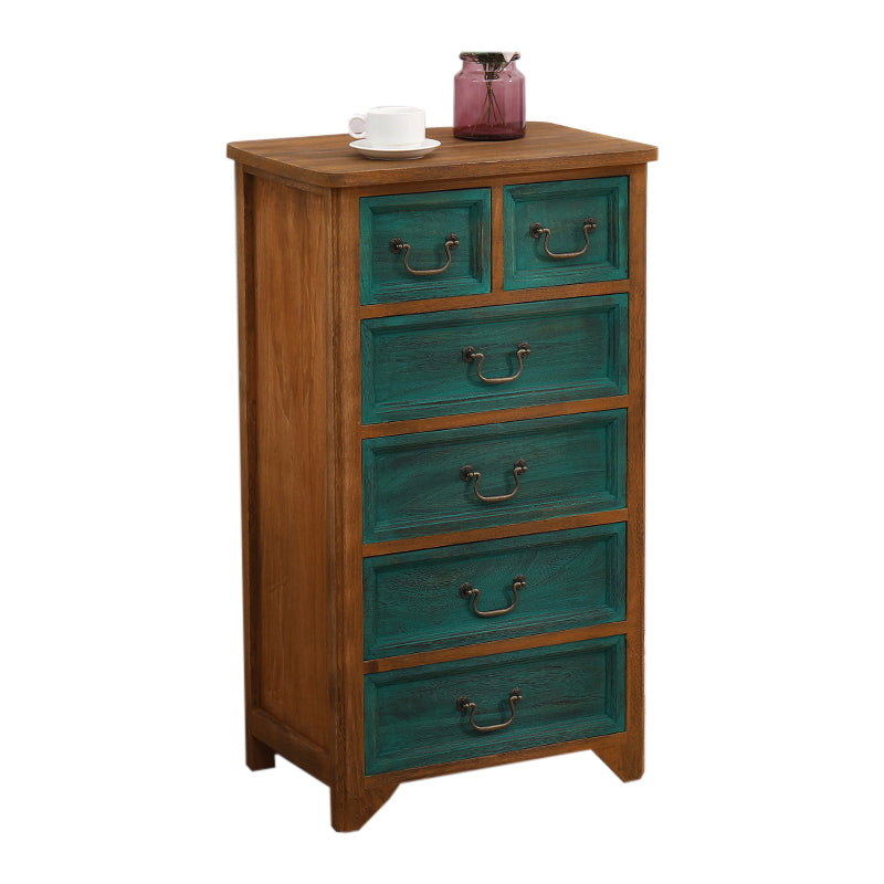 Traditional Matte Finish Storage Chest Bedroom Solid Wood Dresser