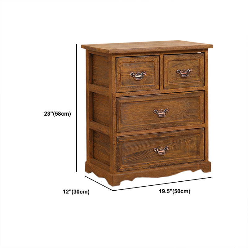 Traditional Matte Finish Storage Chest Bedroom Solid Wood Dresser