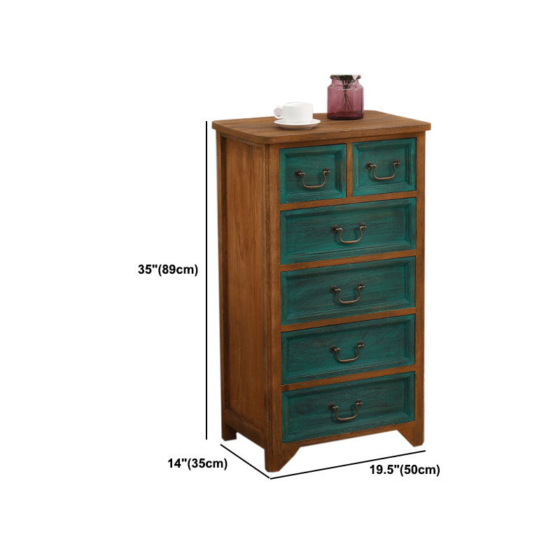 Traditional Matte Finish Storage Chest Bedroom Solid Wood Dresser