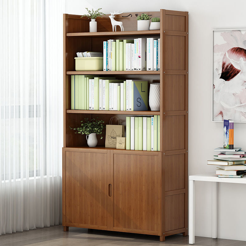 Walnut Bookcase Floor Multi-layer Storage Rack Student Home Bookshelf