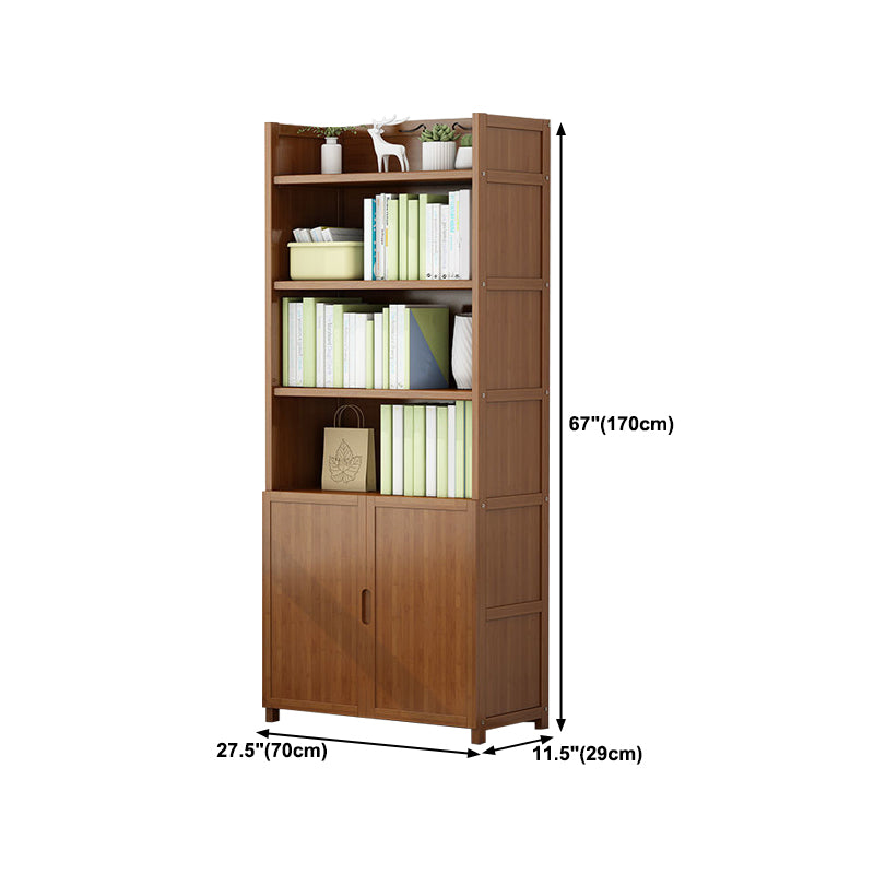 Walnut Bookcase Floor Multi-layer Storage Rack Student Home Bookshelf