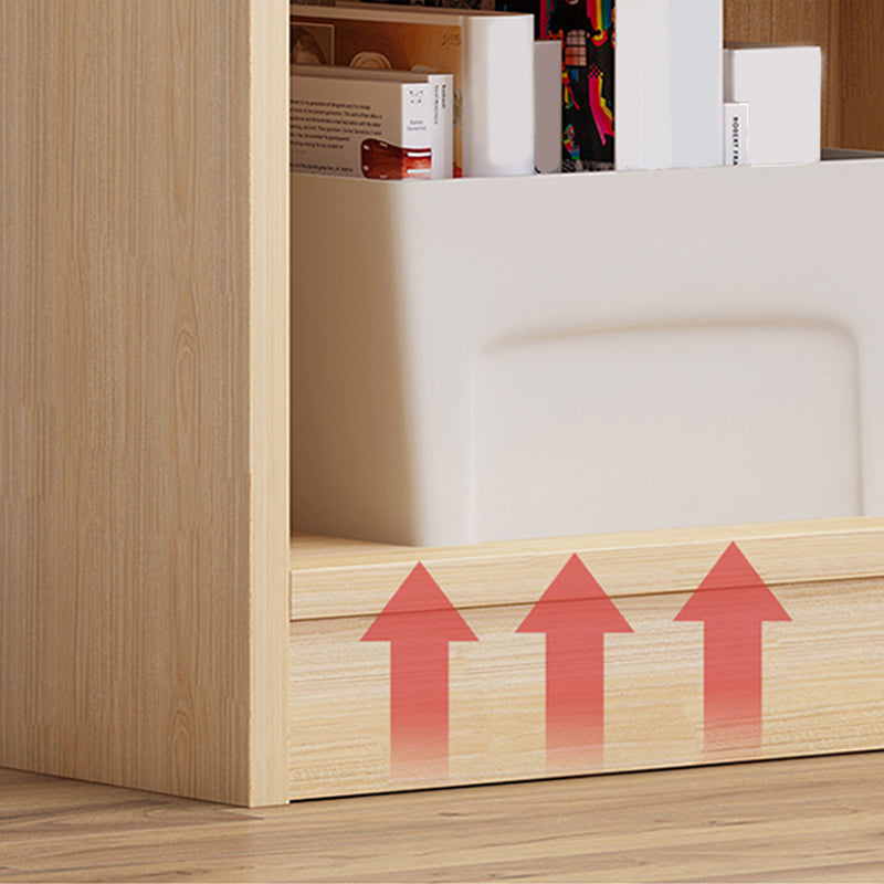 Modem Bookcase, Engineered Wood Standard Bookshelf With Rectangular Shelves