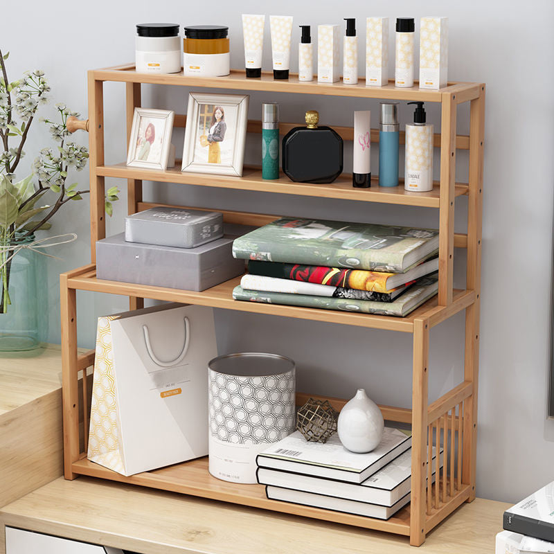 Contemporary Bamboo Bookcase 9-inch Wide Home Standard Bookshelf