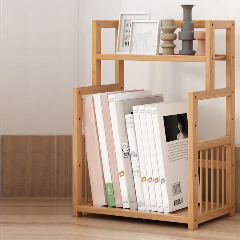 Contemporary Bamboo Bookcase 9-inch Wide Home Standard Bookshelf