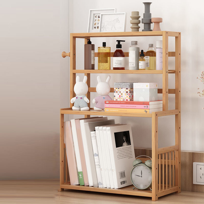 Contemporary Bamboo Bookcase 9-inch Wide Home Standard Bookshelf
