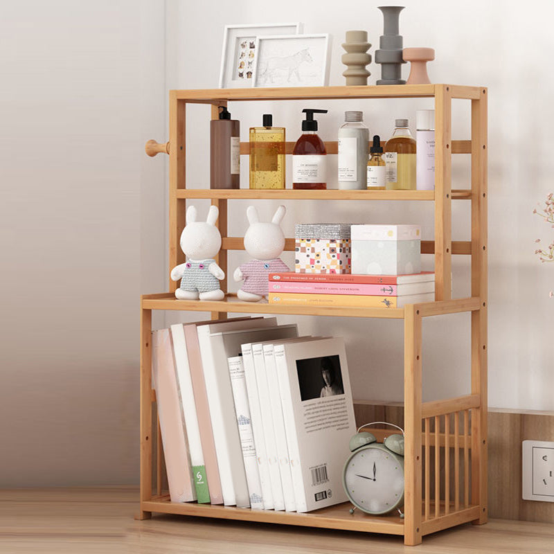 Contemporary Bamboo Bookcase 9-inch Wide Home Standard Bookshelf