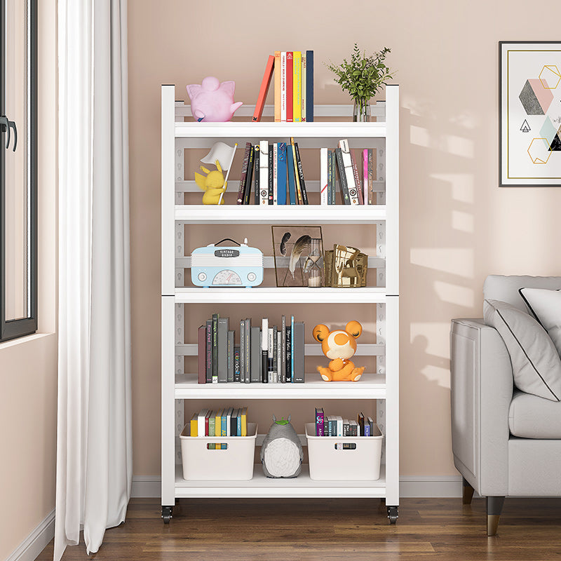 Open Standard Bookshelf Modern Minimalist Metal Rectangular Bookcase