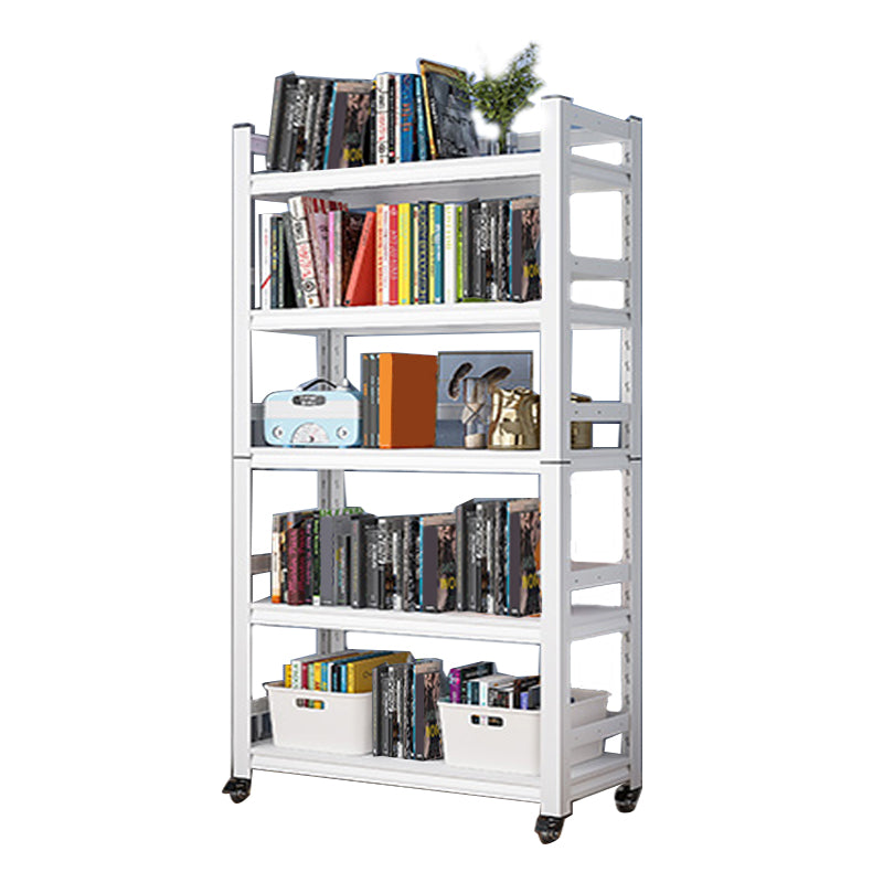 Open Standard Bookshelf Modern Minimalist Metal Rectangular Bookcase
