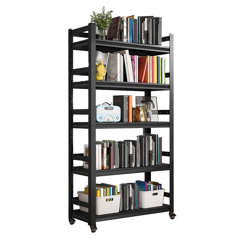 Open Standard Bookshelf Modern Minimalist Metal Rectangular Bookcase