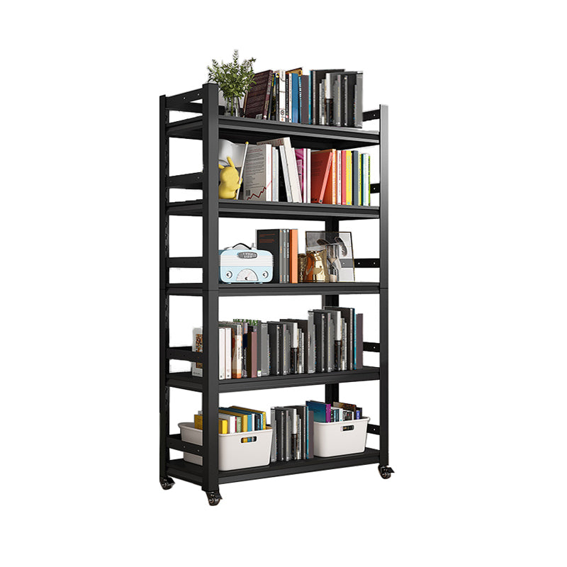 Open Standard Bookshelf Modern Minimalist Metal Rectangular Bookcase