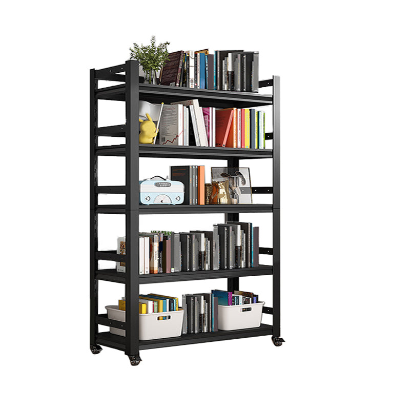 Open Standard Bookshelf Modern Minimalist Metal Rectangular Bookcase