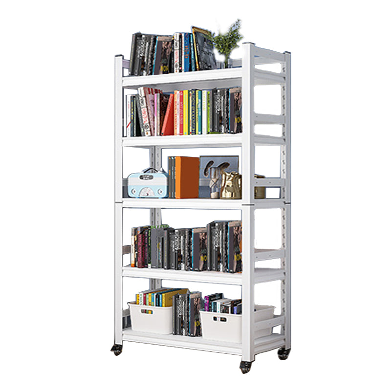 Open Standard Bookshelf Modern Minimalist Metal Rectangular Bookcase