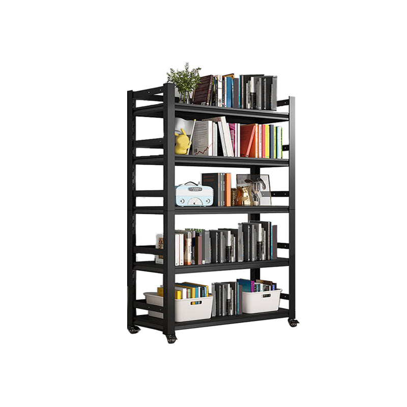 Open Standard Bookshelf Modern Minimalist Metal Rectangular Bookcase