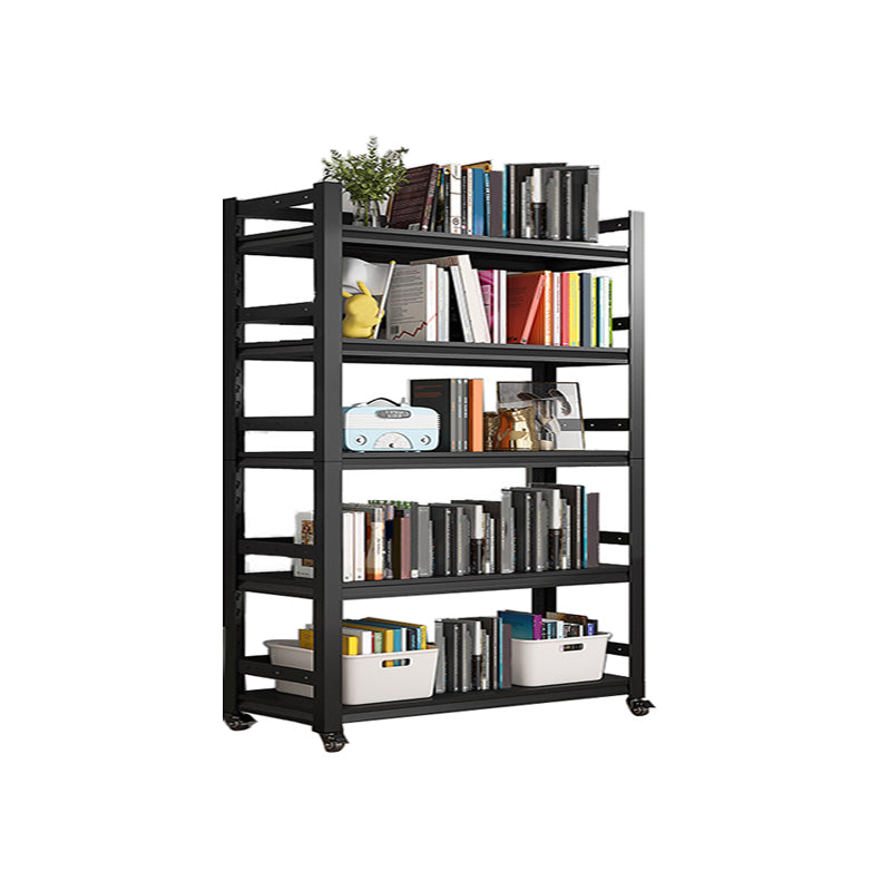 Open Standard Bookshelf Modern Minimalist Metal Rectangular Bookcase