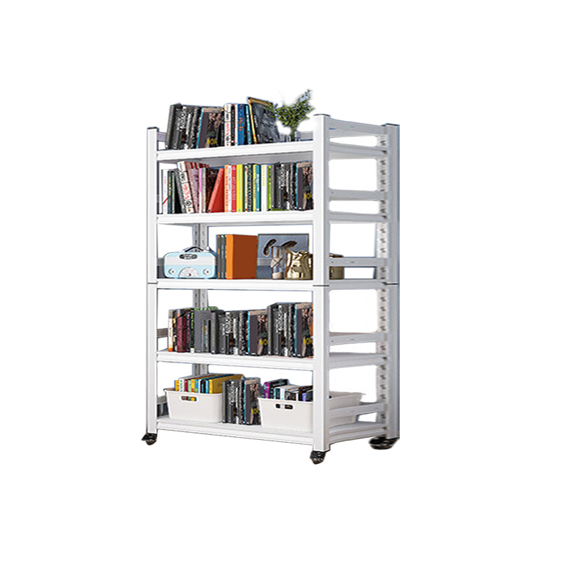 Open Standard Bookshelf Modern Minimalist Metal Rectangular Bookcase