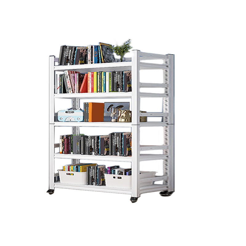 Open Standard Bookshelf Modern Minimalist Metal Rectangular Bookcase