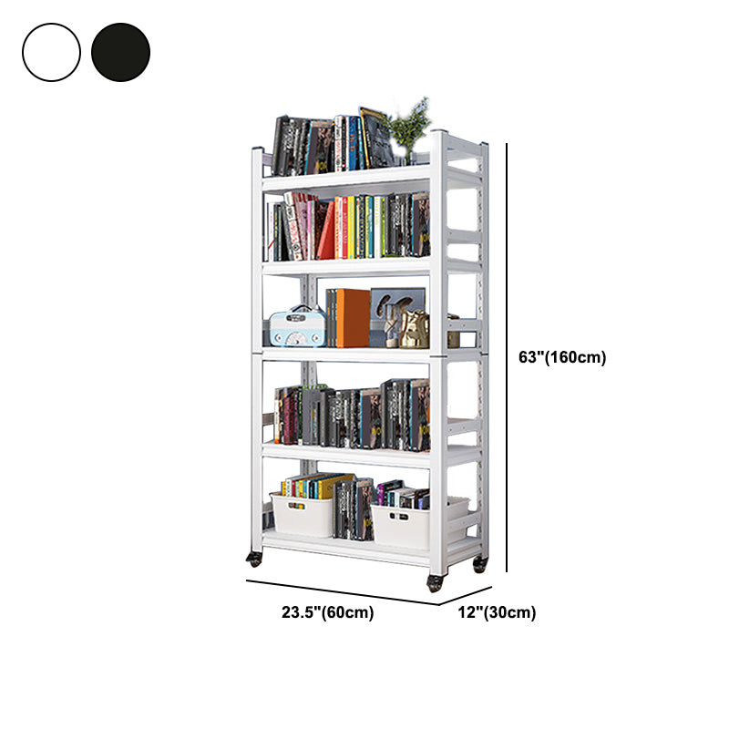 Open Standard Bookshelf Modern Minimalist Metal Rectangular Bookcase