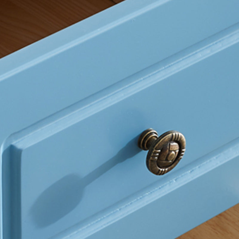 Coastal Hinged Door Storage Cabinet with Drawers Manufactured Wood Matte Finish Cabinet