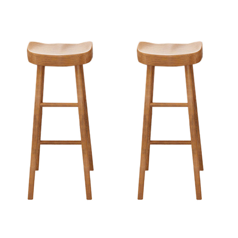 Modern Bar Table Set 1/2/3 Pcs Solid Wood Bar Table and Backless Bar Stools