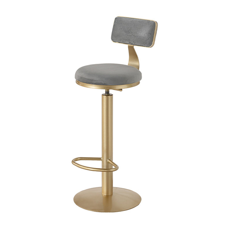 Glam Stone Bar Table Set 1/3 Pieces Counter Table with Metal Stools