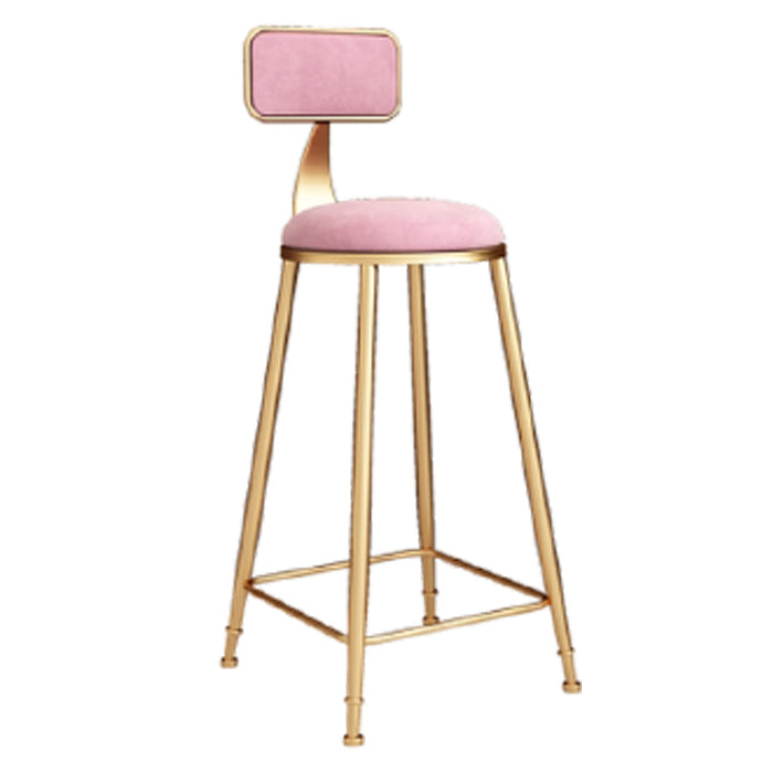 Glam 1/7 Pieces Bar Table Set Rectangle Stone Counter Table with High Stools