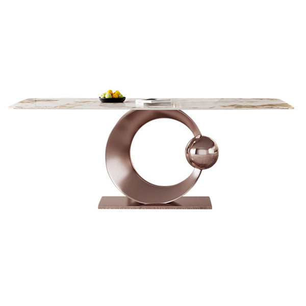 Luxurious Sintered Stone Top Dining Set Rectangle 1/4/5/7/9 Pieces Dining Room Table Set