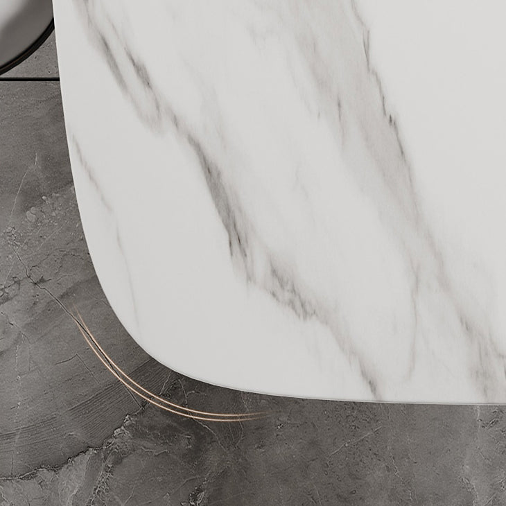 Contemporary Dining Set 1/4/5/7 Pcs Dining Table Set with Sintered Stone Top