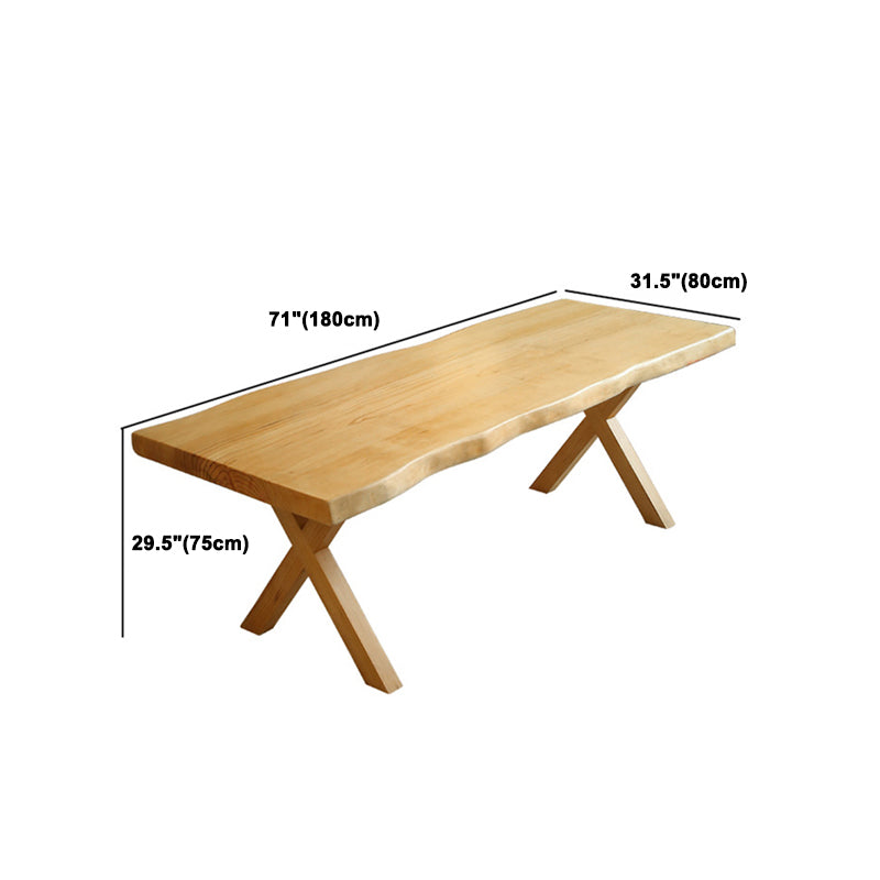 Modern Dining Set 1/2/5 Pcs Solid Wood Dining Table and Chairs