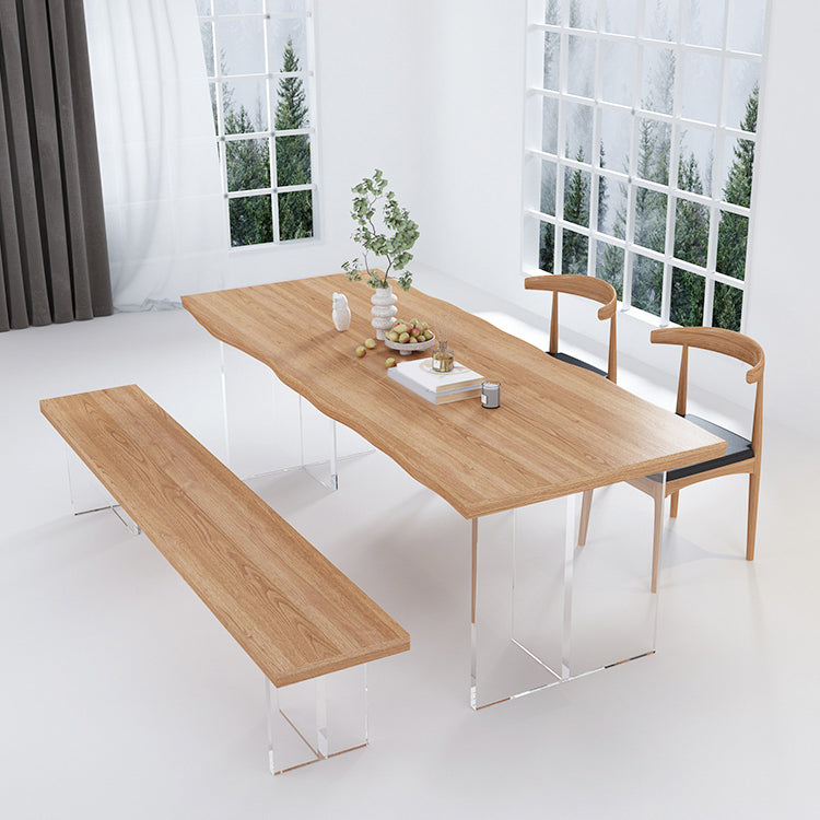Modern Dining Set Solid Wood 1/2/4/5 Pieces Dining Furniture for Indoor