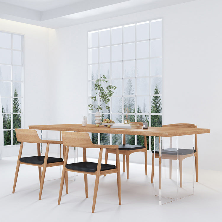 Modern Dining Set Solid Wood 1/2/4/5 Pieces Dining Furniture for Indoor