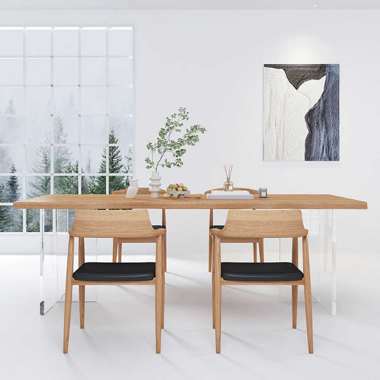 Modern Dining Set Solid Wood 1/2/4/5 Pieces Dining Furniture for Indoor